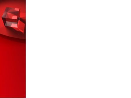 Plantilla de PowerPoint - cubo de cristal rojo, Diapositiva 3, 08372, Negocios — PoweredTemplate.com