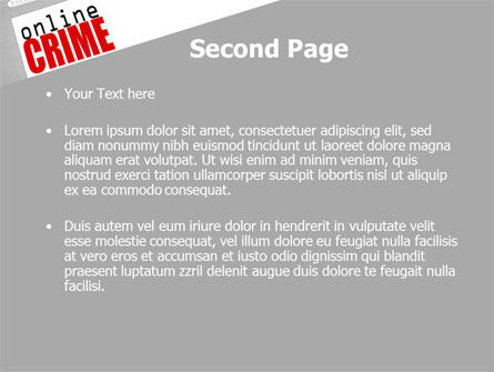 Modello PowerPoint - Crimine online, Slide 2, 08377, Legale — PoweredTemplate.com