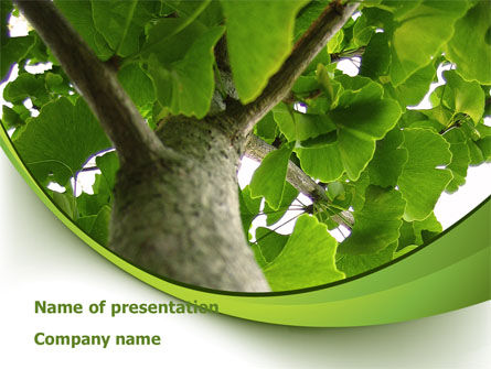 木の成長 - PowerPointテンプレート, 08387, 自然＆環境 — PoweredTemplate.com