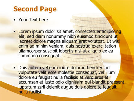 Coin Stack PowerPoint Template, Slide 2, 08410, Financial/Accounting — PoweredTemplate.com