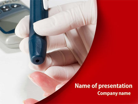 Blood Test Result PowerPoint Template, PowerPoint Template, 08419, Medical — PoweredTemplate.com