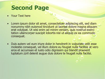 Green Bubbles PowerPoint Template, Slide 2, 08429, Abstract/Textures — PoweredTemplate.com