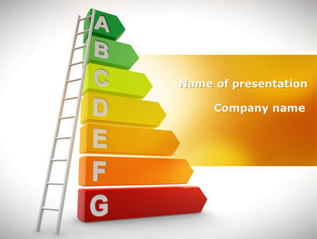 Energy Efficiency Rating PowerPoint Template, PowerPoint Template, 08435, Nature & Environment — PoweredTemplate.com