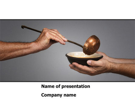 Helping The Poor PowerPoint Template, PowerPoint Template, 08478, General — PoweredTemplate.com