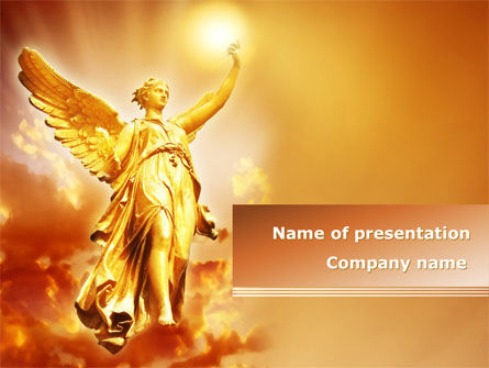 Guardian Angel PowerPoint Template, PowerPoint Template, 08486, Religious/Spiritual — PoweredTemplate.com