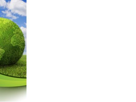 Green Globe PowerPoint Template, Slide 3, 08493, Nature & Environment — PoweredTemplate.com