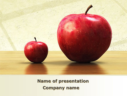 Plantilla de PowerPoint - manzanas dulces, Plantilla de PowerPoint, 08509, Consultoría — PoweredTemplate.com