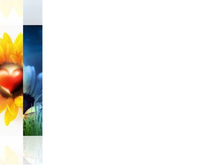 開いた花の明るいコラージュ - PowerPointテンプレート, スライド 3, 08533, 休日／特別行事 — PoweredTemplate.com