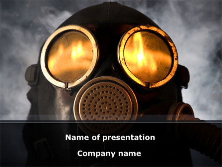 Gas Vergiftiging PowerPoint Template, PowerPoint-sjabloon, 08554, Natuur & Milieu — PoweredTemplate.com