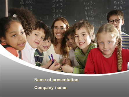 Primaire Vorm PowerPoint Template, 08579, Education & Training — PoweredTemplate.com