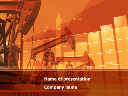 Olie Productie PowerPoint Template, PowerPoint-sjabloon, 08593, Carrière/Industrie — PoweredTemplate.com