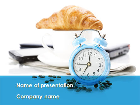 Alarm Clock PowerPoint Template, 08637, Consulting — PoweredTemplate.com