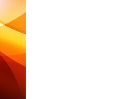 オレンジ色の波 - PowerPointテンプレート, スライド 3, 08638, 抽象／テクスチャ — PoweredTemplate.com