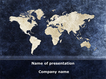Modello PowerPoint - Continenti, Modello PowerPoint, 08647, Lavoro — PoweredTemplate.com