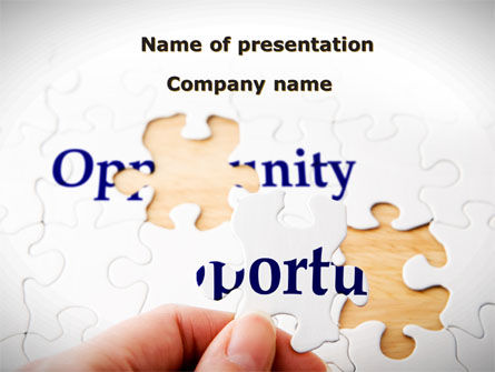 Opportunity PowerPoint Template, PowerPoint Template, 08651, Consulting — PoweredTemplate.com