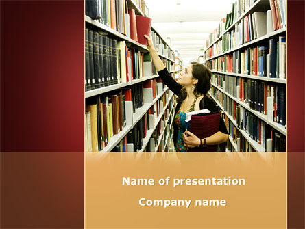 Modello PowerPoint Gratis - Librerie di biblioteca, Modello PowerPoint, 08664, Education & Training — PoweredTemplate.com