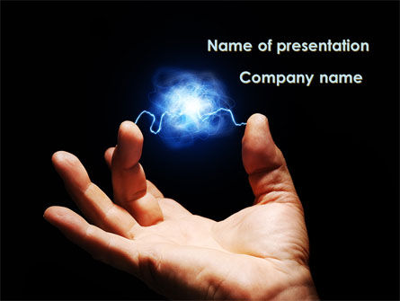 Corona Discharge PowerPoint Template, Free PowerPoint Template, 08679, Consulting — PoweredTemplate.com