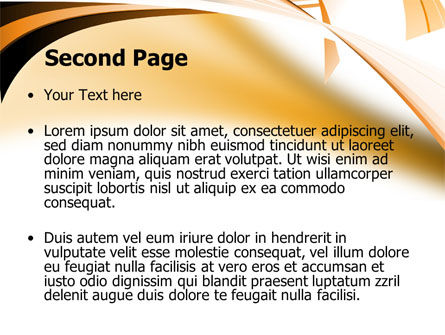 Modèle PowerPoint de rayons marron clair abstraites, Diapositive 2, 08719, Abstrait / Textures — PoweredTemplate.com