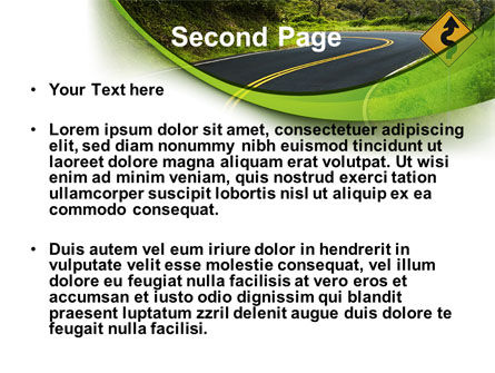 Long And Winding Road PowerPoint Template, Slide 2, 08761, Construction — PoweredTemplate.com