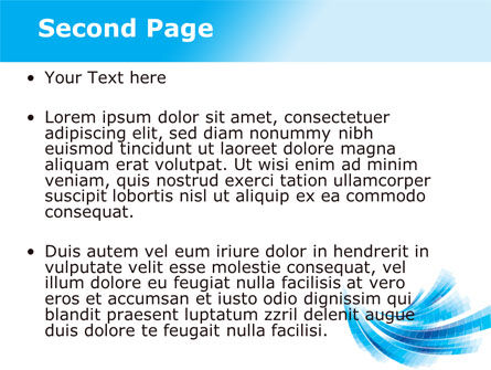 Light Blue Stripes PowerPoint Template, Slide 2, 08775, Abstract/Textures — PoweredTemplate.com