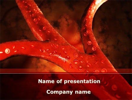血管 - PowerPointテンプレート, 無料 PowerPointテンプレート, 08778, 医療 — PoweredTemplate.com