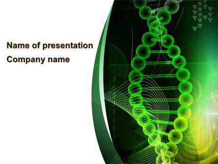 Deoxyribonucleic Acid PowerPoint Template, PowerPoint Template, 08795, Medical — PoweredTemplate.com