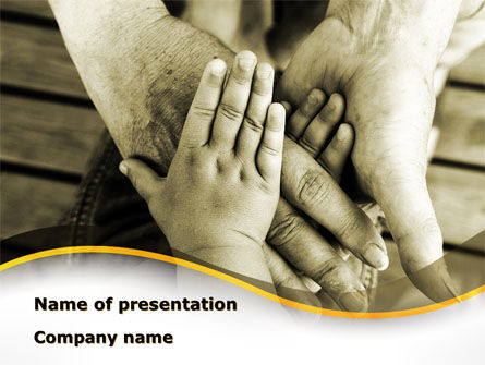 Familiebanden PowerPoint Template, PowerPoint-sjabloon, 08796, Religieus/Spiritueel — PoweredTemplate.com