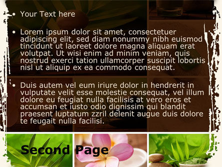 Modèle PowerPoint de spa salon de détente, Diapositive 2, 08798, Santé / Détente — PoweredTemplate.com