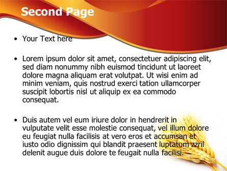 Templat PowerPoint Panen Gandum, Slide 2, 08814, Pertanian — PoweredTemplate.com