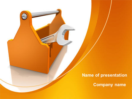Wrench Box PowerPoint Template, Free PowerPoint Template, 08832, Utilities/Industrial — PoweredTemplate.com