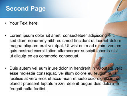 Modèle PowerPoint de femme enceinte, Diapositive 2, 08837, Médical — PoweredTemplate.com