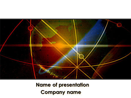 Modèle PowerPoint de lien satellite, Gratuit Modele PowerPoint, 08844, Mondial — PoweredTemplate.com
