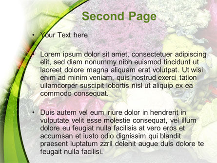 Cabbage PowerPoint Template, Slide 2, 08858, Agriculture — PoweredTemplate.com