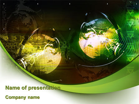 Wereldwijd Zakendoen PowerPoint Template, Gratis PowerPoint-sjabloon, 08865, Globaal — PoweredTemplate.com