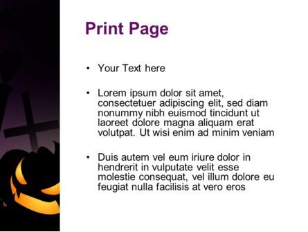 Violette halloween-nacht Kostenlose PowerPoint Vorlage, Folie 3, 08868, Ferien/besondere Anlässe — PoweredTemplate.com