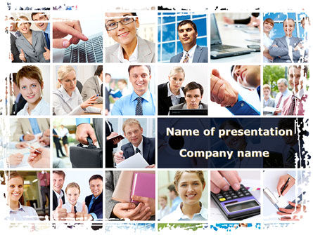 Business Staff PowerPoint Template, Free PowerPoint Template, 08870, Business — PoweredTemplate.com