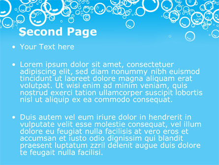 Modello PowerPoint - Aqua bubble, Slide 2, 08872, Astratto/Texture — PoweredTemplate.com