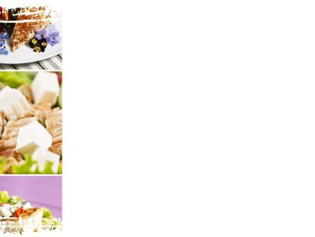 Templat PowerPoint Salad Ayam, Slide 3, 08889, Food & Beverage — PoweredTemplate.com