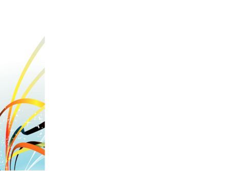 파워포인트 템플릿 - 추상 노란색 오렌지 녹색 줄무늬, 슬라이드 3, 08893, 추상/직물 — PoweredTemplate.com