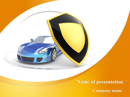 Car Insurance PowerPoint Template, PowerPoint Template, 08896, Careers/Industry — PoweredTemplate.com