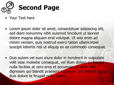 Red welle thema PowerPoint Vorlage, Folie 2, 08923, Abstrakt/Texturen — PoweredTemplate.com