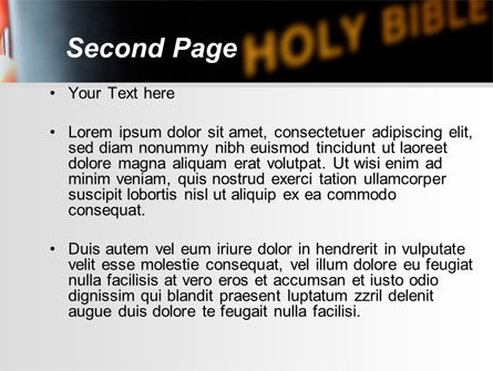 Holy Bible Study PowerPoint Template, Slide 2, 08961, Religious/Spiritual — PoweredTemplate.com