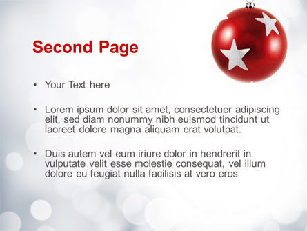 Weihnachtlich PowerPoint Vorlage, Folie 2, 08968, Ferien/besondere Anlässe — PoweredTemplate.com