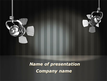 Theater Scene PowerPoint Template, PowerPoint Template, 08977, Careers/Industry — PoweredTemplate.com