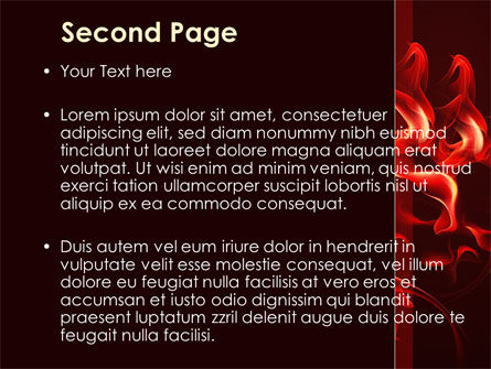 Modèle PowerPoint de des langues de flamme, Diapositive 2, 08988, Abstrait / Textures — PoweredTemplate.com