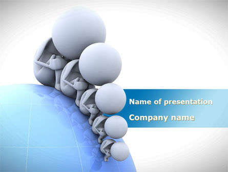 Templat PowerPoint Pertumbuhan Populasi, Gratis Templat PowerPoint, 08991, Global — PoweredTemplate.com