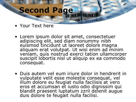 Modello PowerPoint - Lattine di acqua, Slide 2, 08999, Carriere/Industria — PoweredTemplate.com