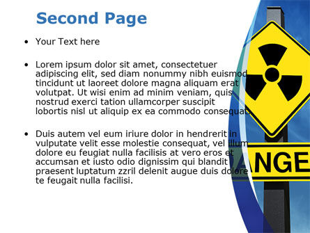 Radioactive Danger PowerPoint Template, Slide 2, 09031, Technology and Science — PoweredTemplate.com