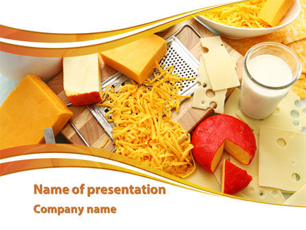 Harde Kaas En Zuivelproducten PowerPoint Template, Gratis PowerPoint-sjabloon, 09051, Food & Beverage — PoweredTemplate.com