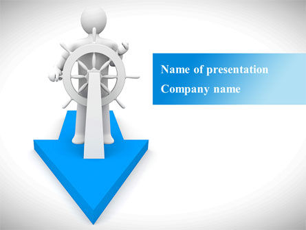 Big Business Captain PowerPoint Template, 09052, Consulting — PoweredTemplate.com